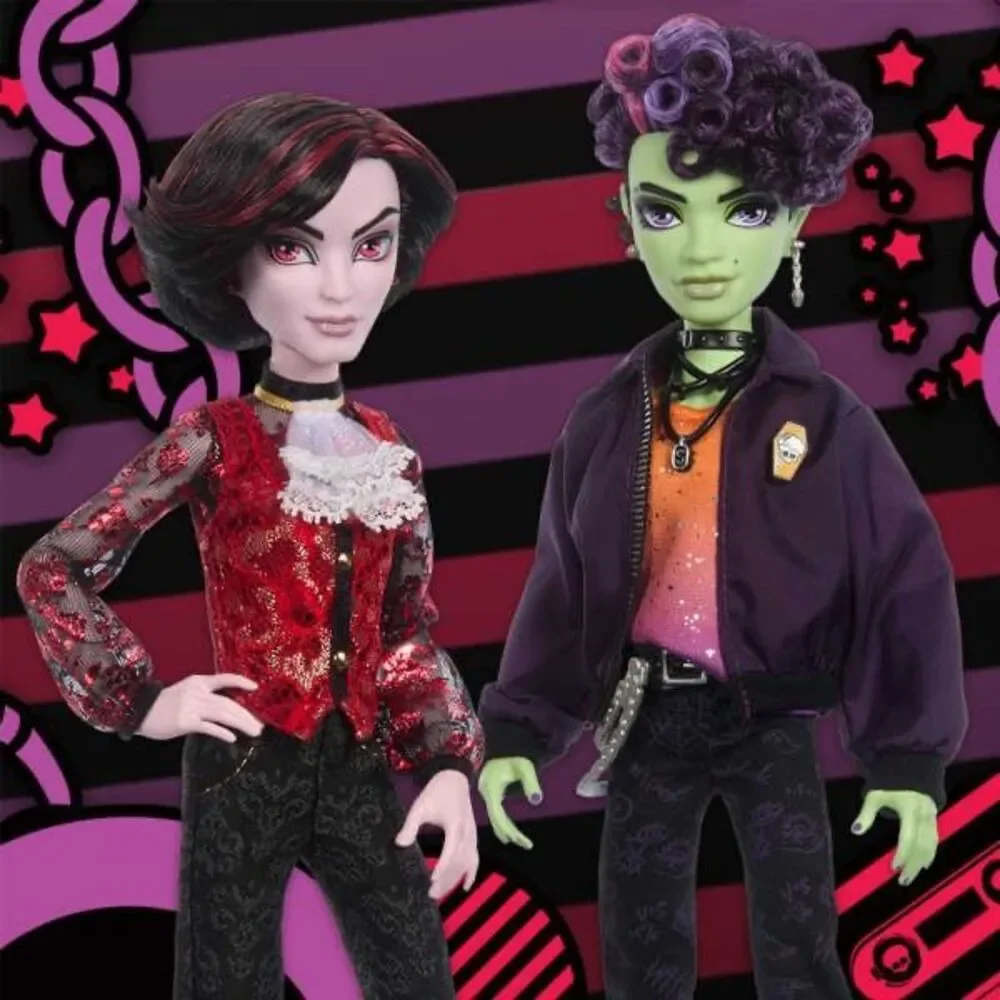 Monster High Kieran Valentine and Spelldon Cauldronello Dolls 2-Pack Sealed Ship